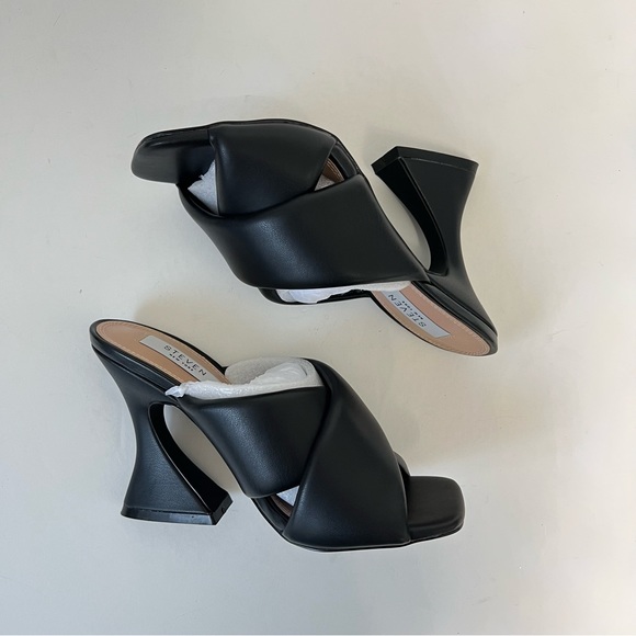 Steven New York Black Baga Heeled Sandal - New In Box - Reemoly - Picture 11 of 16